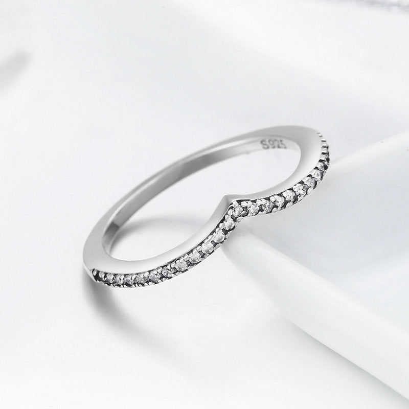 Premium S925 Sterling Silver Promise Ring - Band