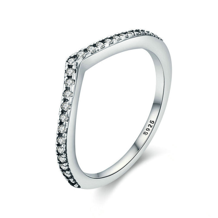 Premium S925 Sterling Silver Promise Ring - Band