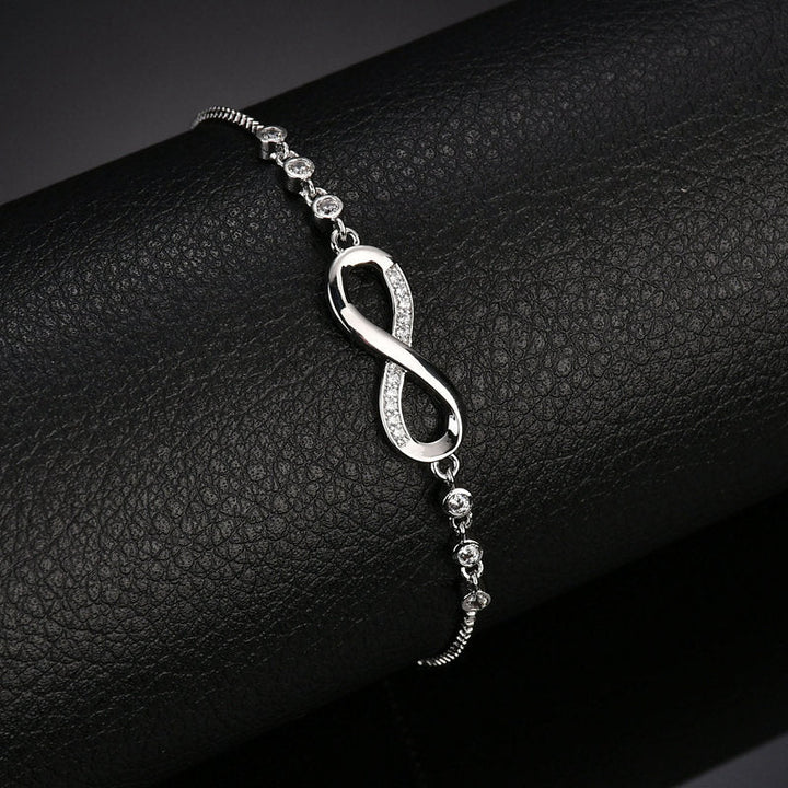 Premium Sterling Silver Infiniti Love Bracelet