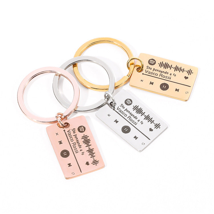 Personalized Spotify Music Keychain