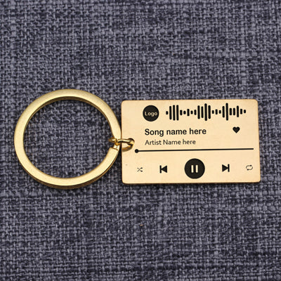 Personalized Spotify Music Keychain