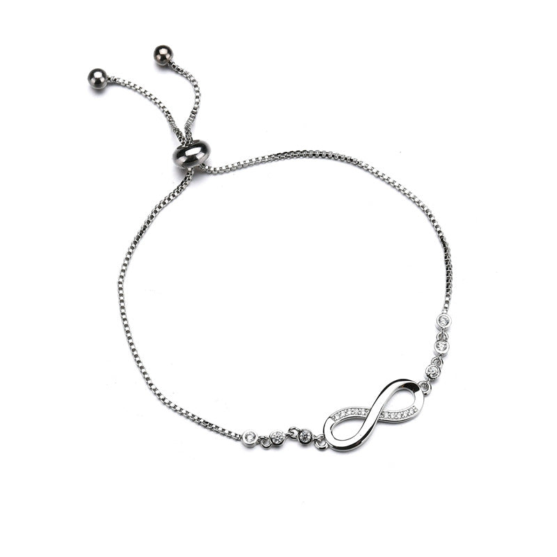 Premium Sterling Silver Infiniti Love Bracelet