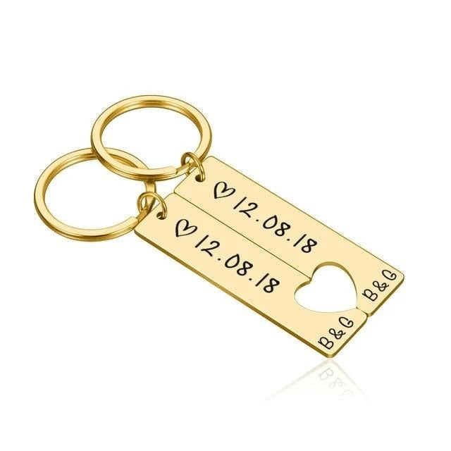 Custom Date Keychain Set