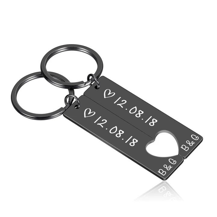 Custom Date Keychain Set