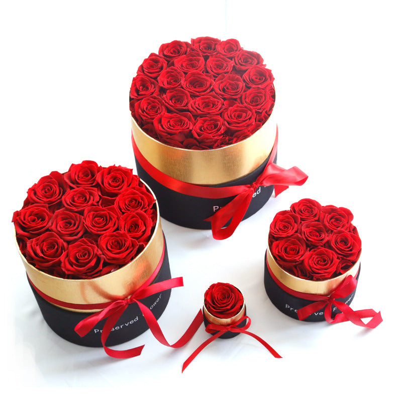 Eternally Preserved Rose Golden Bouquet - MINI