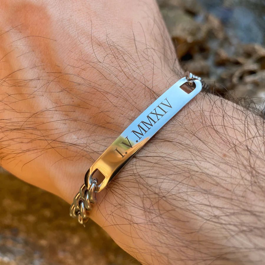 Matching Engraved Bracelet Set For Couples